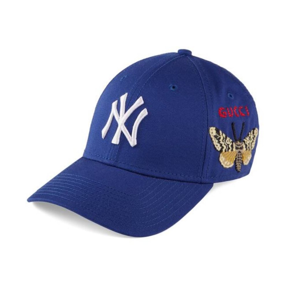 Gucci Baseball Cap With Ny Yankees™ Patch in Blue